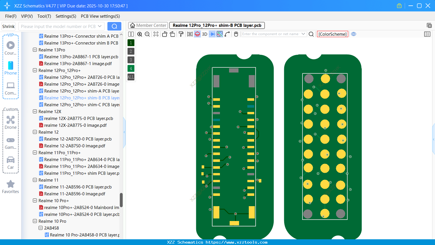 Realme 12Pro_12Pro+ Shim-B PCB Layer